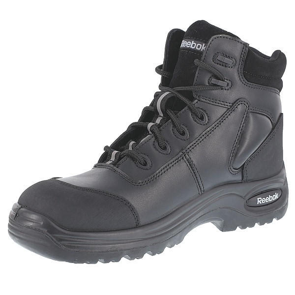 Reebok Trainex, Women's 6 in Composite Toe 6-Inch Work Boot, Black, 8, M, RB750 - RB750