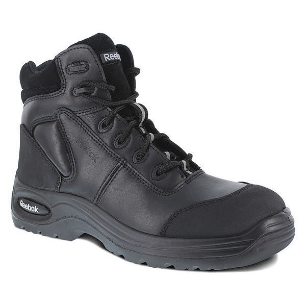 Reebok Trainex, Women's 6 in Composite Toe 6-Inch Work Boot, Black, 8, M, RB750 - RB750