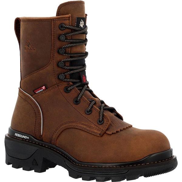 Rocky RAMS HORN, Men's 9 in Composite Toe Toe Work Boot, Crazy Horse, 11.5, M, RKK0477 - RKK0477
