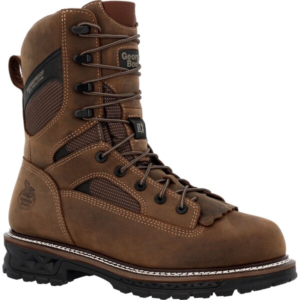 Georgia LTX Low Heel Logger, Men's 9 in Nano Composite Toe Toe Work Boot, Brown, 10.5, W, GB00681 - GB00681