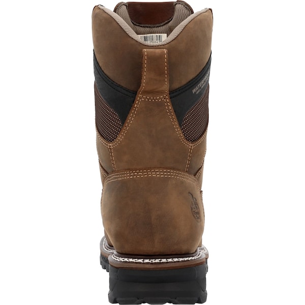 Georgia LTX Low Heel Logger, Men's 9 in Nano Composite Toe Toe Work Boot, Brown, 10.5, W, GB00681 - GB00681