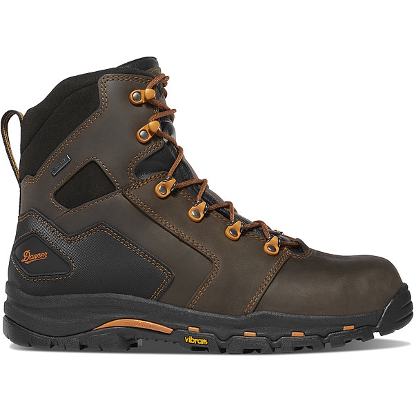 Danner Men's 6-Inch Work Boot, Brown/Orange, 11 1/2, 13879 - 13879-11.5D