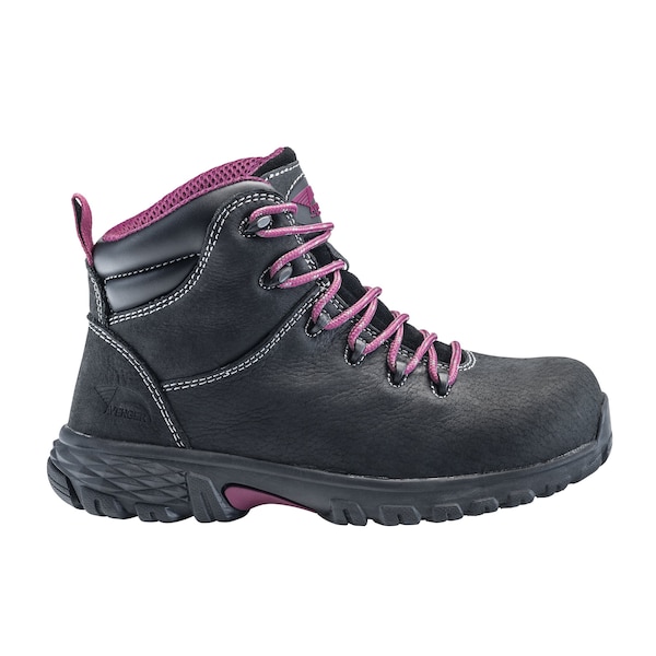 Avenger Safety Footwear Women's Aluminum Toe FLIGHT AT, WOMENS PR, Black, 9, Wide, A7472 - A7472-9W