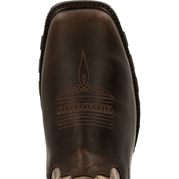 Durango Maverick XP, Men's 11 in Composite Toe Ventilated Western Work Boot, Dark Brown/Fog, 9, W, DDB0331 - DDB0331