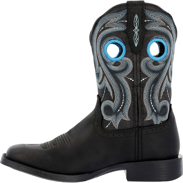 Durango Women's Western Boot, 7 M, Leather, 10 in H, Midnight Sky - DRD0447