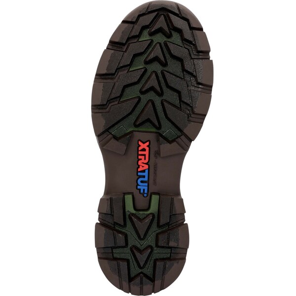 Xtratuf Altitude Tall Rubber Boots, 15 in Height, Brown, 8 - XMLA900