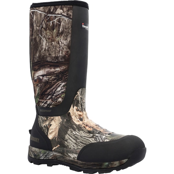 Rocky Men's Stryker Insulated Rubber Boot, 16 in Height, Mossy Oak, 14 - RKS0601