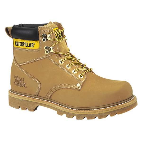 Cat Footwear Second Shift, Men's Work Boot, 10 W, Leather, 6 in Height, Tan - P70042