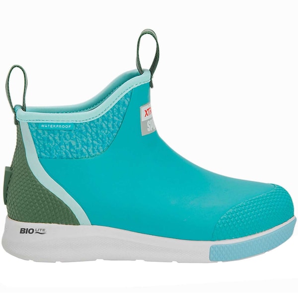 Xtratuf Women's Ankle Deck Boot, 11 M, Leather, 6 in H, Teal - ADSW300