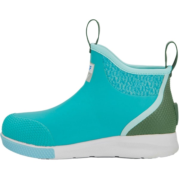 Xtratuf Women's Ankle Deck Boot, 11 M, Leather, 6 in H, Teal - ADSW300