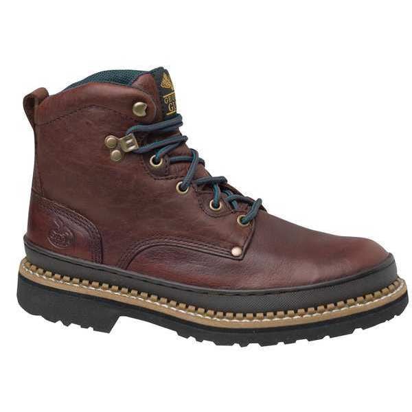 Georgia Boot Men's Work Boot, 11 W, Steel Toe, 6 in H, Soggy Brown, G6374 - G6374