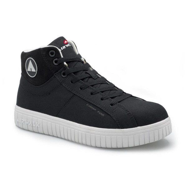 Airwalk Deuce Mid Series - Men'S Mid Top Shoe - Ct, Eh, Sr - Black/White - Size: 10M - AW6201-10M