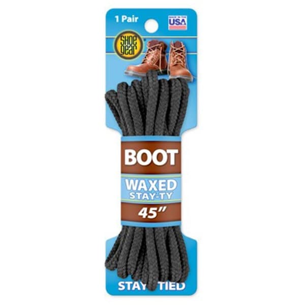 Westminster Pet Stay-Ty Waxed Boot Lace Brown - 45 in., 6PK - 237010