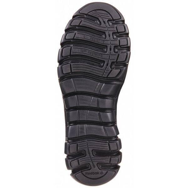 Reebok Women's Athletic Shoe, Alloy Toe, Leather, Mesh Upper, Rubber Outsole, Lace Up, Black, 7 1/2 W - RB460