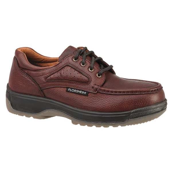 Florsheim Men's Oxford Shoe, Composite Toe, Leather Upper, TPU Outsole, Lace Up, Dark Brown, 6 1/2 EEE - FS2400