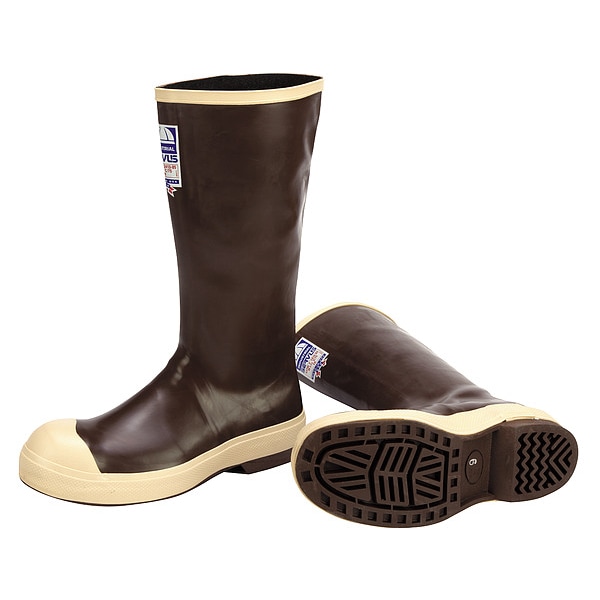 Honeywell Servus Men's Rubber Boot, Steel Toe, Neoprene Upper, Neoprene Outsole, Pull On, Tan, 11 D - 22214/11