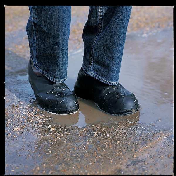 Tingley Overshoes, Ankle Style, Natural Rubber, Cleated Sole, 4 in. Height, Plain Toe, Shoe Size 11 - 12/12 - 1300