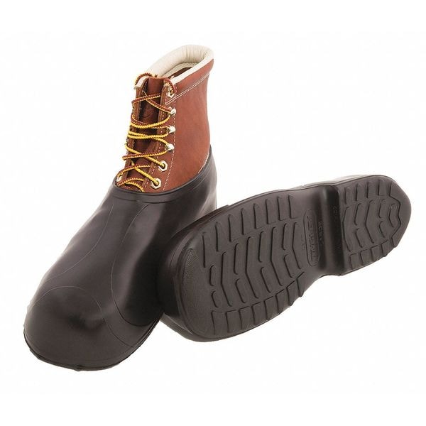 Tingley Overshoes, Ankle Style, Natural Rubber, Cleated Sole, 4 in. Height, Plain Toe, Shoe Size 11 - 12/12 - 1300