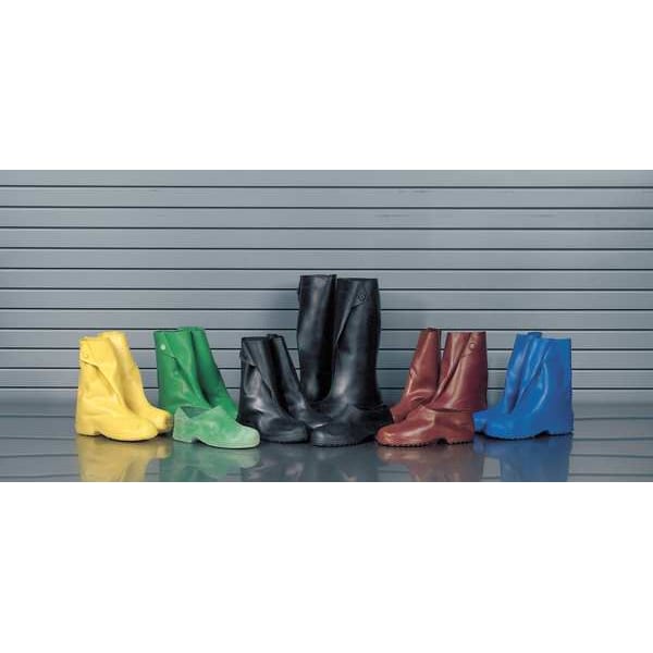 Tingley Overshoes, Ankle Style, Natural Rubber, Cleated Sole, 4 in. Height, Plain Toe, Shoe Size 11 - 12/12 - 1300