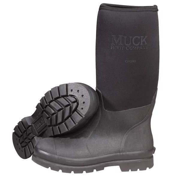 Muck Boot Co Men's Rubber Boot, 11, Steel Toe, 16" H, Black, CHS-000A - CHS-000A/11