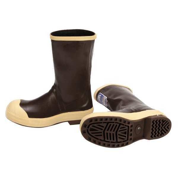 Honeywell Servus Men's Rubber Boot, Steel Toe, Neoprene Upper, Neoprene Outsole, Pull On, Tan, 9 D - 22114/9