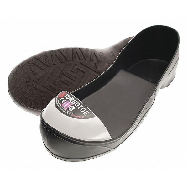 Impacto Turbotoe Steel Toe Cap, Overshoes, PVC, Black/White, Men's Size 6-7, Women's Size 8-9, S, 1 Pair - TTS