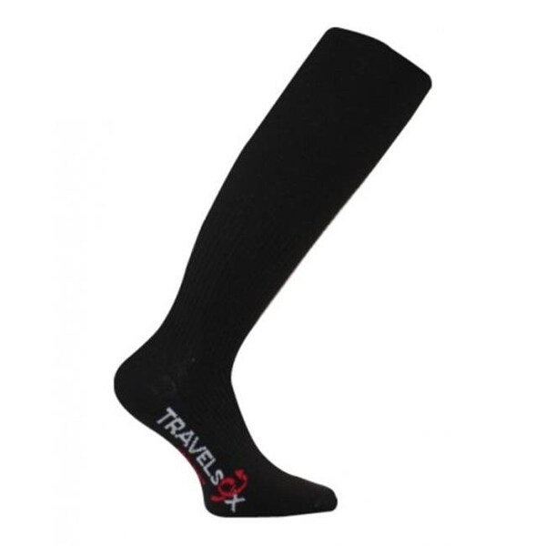 Travelsox Travelsox TSC 1000 H Patented Graduated Compression OTC Socks; Black - Small - TSC1000H_BK_SM