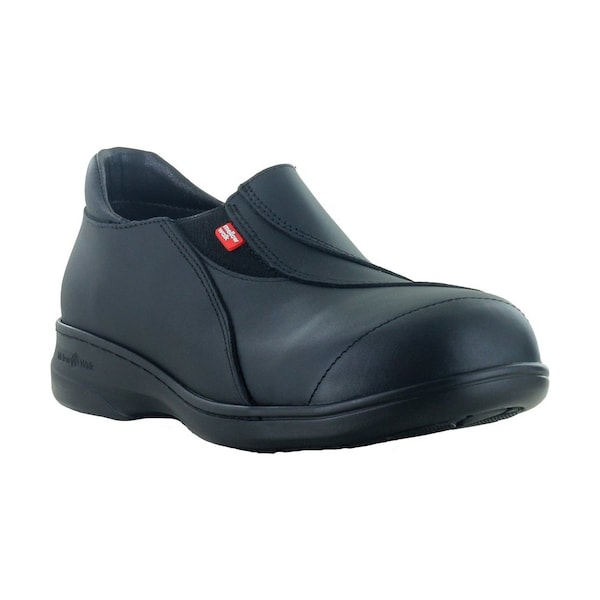 Mellow Walk Safety Womens Steel Toe, Dual Density Polyurethane Outsole, Black, 9 E - 424092BLK090