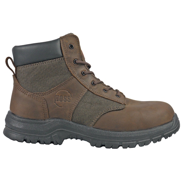 Hoss Boot Co Men's Work Boot, 10 D, Steel Toe, Brown, 60542 - 60542