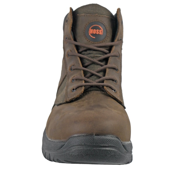 Hoss Boot Co Men's Work Boot, 10 D, Steel Toe, Brown, 60542 - 60542