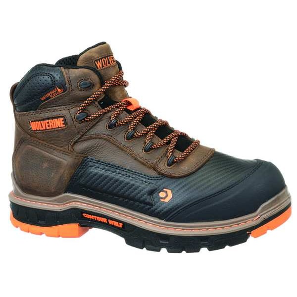 Wolverine W10717, Men's 6 in CarbonMAX Toe 6-Inch Hiker Boot, Brown, 10, M, W10717 - W10717