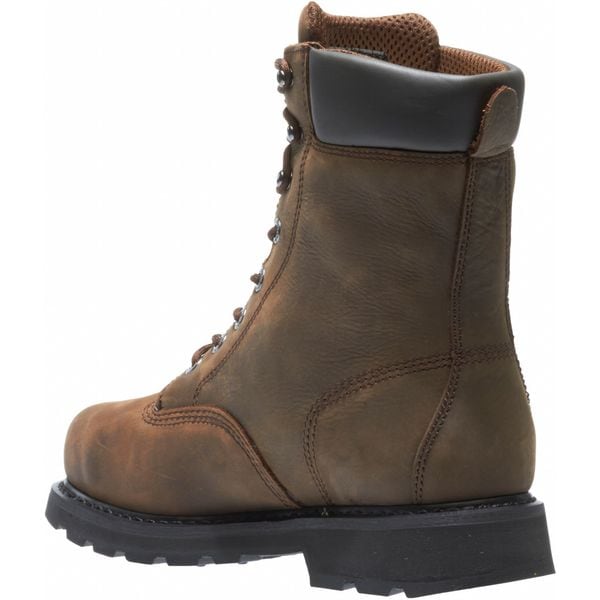Wolverine Men's 8-Inch Work Boot, 10 M, Steel Toe, 8 in H, Brown, W05680 - W05680