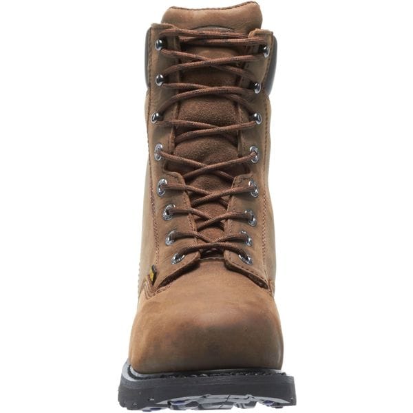 Wolverine Men's 8-Inch Work Boot, 10 M, Steel Toe, 8 in H, Brown, W05680 - W05680