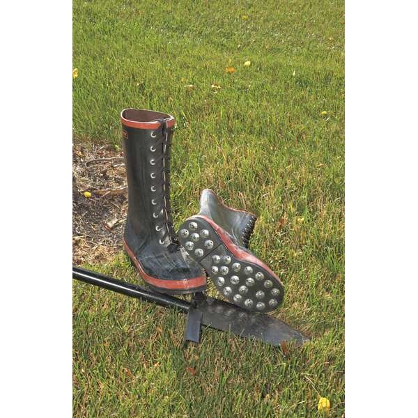 Viking Spiked Forester, Men's Logger Boot, 12 M, Rubber, 11 in Height, Black - VW56-12