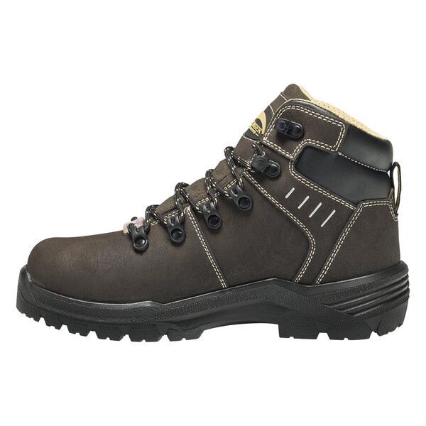 Avenger Safety Footwear Women's Carbon Nano-Fiber Toe Work Boot, Brown, 8, Wide, A7452 - A7452-8W