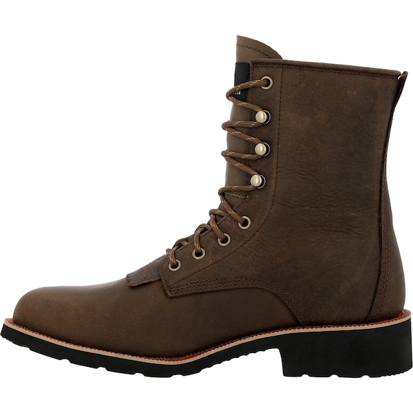 Rocky Men's Waterproof Work Boot, 8.5 M, Steel Toe, 8 in H, Chocolate, RKW0437 - RKW0437