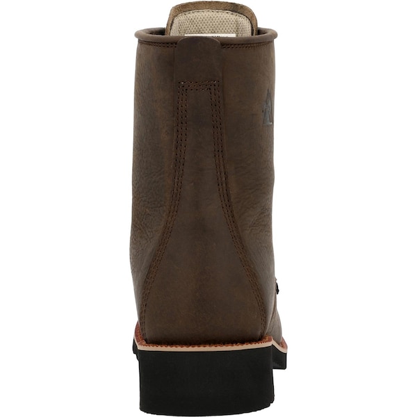 Rocky Men's Waterproof Work Boot, 8.5 M, Steel Toe, 8 in H, Chocolate, RKW0437 - RKW0437