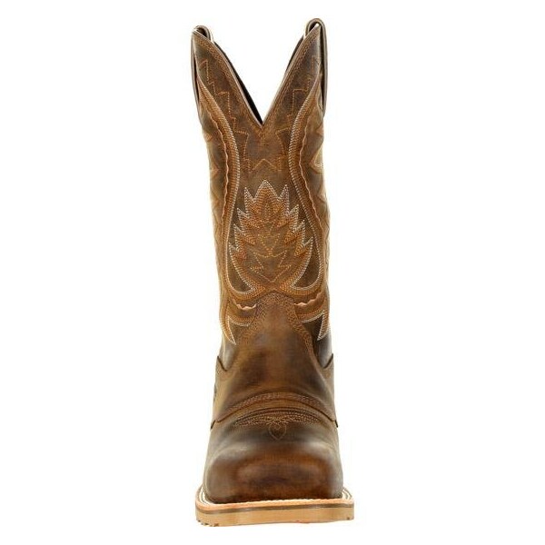 Durango Men's Waterproof Western Work Boot, 12 W, Steel Toe, 12 in H, Rugged Tan, DDB0297 - DDB0297