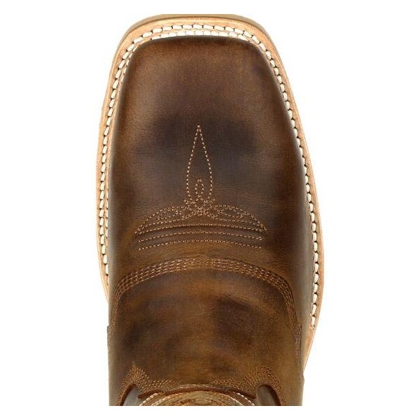 Durango Men's Waterproof Western Work Boot, 12 W, Steel Toe, 12 in H, Rugged Tan, DDB0297 - DDB0297