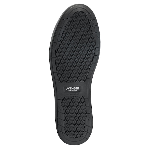 Avenger Safety Footwear Women's Aluminum Toe High-Top Athletic Work Shoe, Black, White, 7.5, Medium, A350 - A350-7.5M