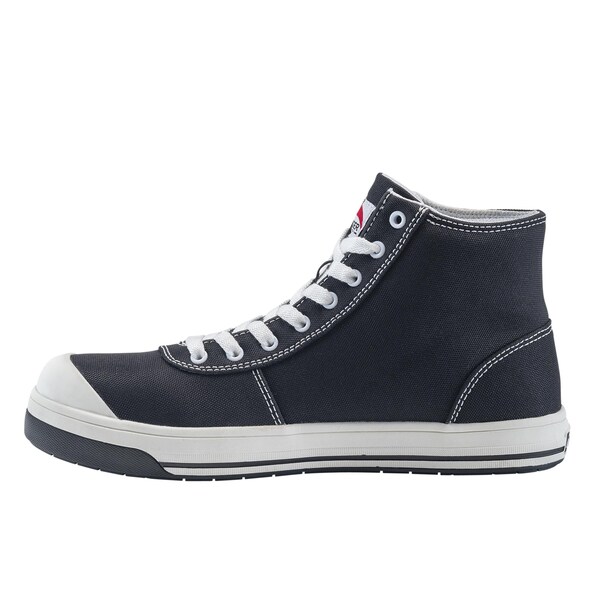 Avenger Safety Footwear Women's Aluminum Toe High-Top Athletic Work Shoe, Black, White, 7.5, Medium, A350 - A350-7.5M