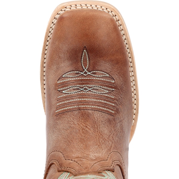 Durango Women's Western Boot, 11 M, Leather, 12 in H, Burnished Sand - DRD0437