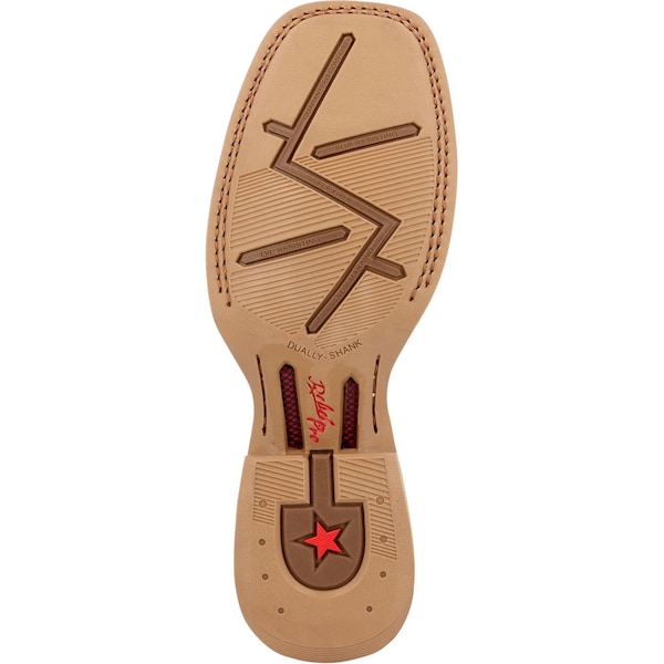 Durango Women's Western Boot, 11 M, Leather, 12 in H, Burnished Sand - DRD0437