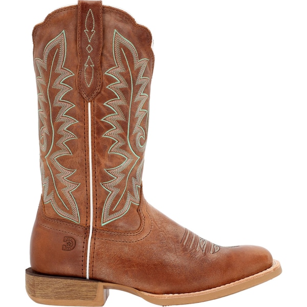 Durango Women's Western Boot, 11 M, Leather, 12 in H, Burnished Sand - DRD0437