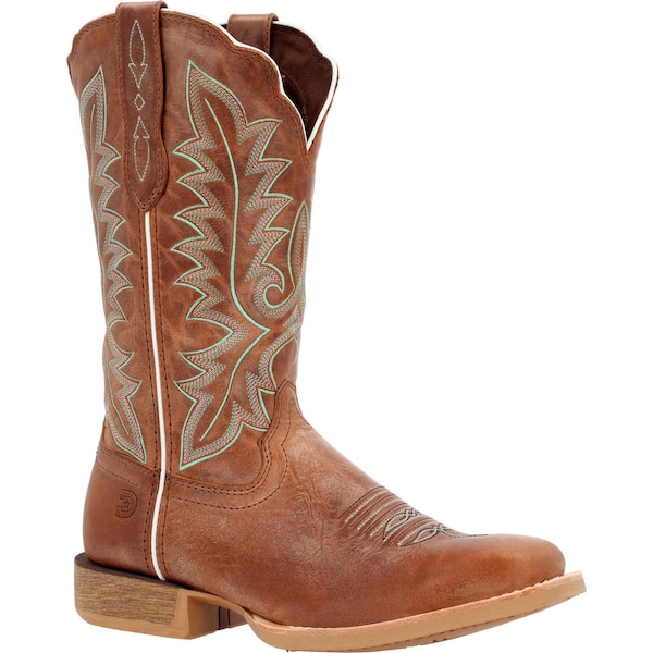 Durango Women's Western Boot, 11 M, Leather, 12 in H, Burnished Sand - DRD0437