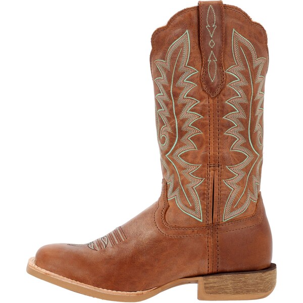 Durango Women's Western Boot, 11 M, Leather, 12 in H, Burnished Sand - DRD0437
