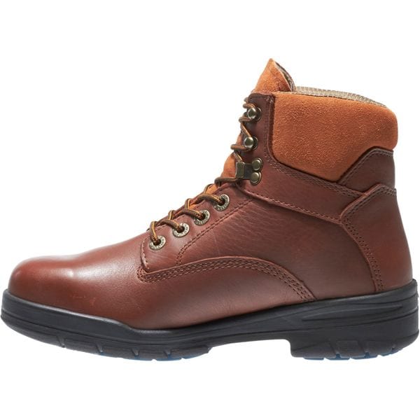 Wolverine Men's 6-Inch Work Boot, 7 W, Steel Toe, 6 in H, Brown, 3120 - W03120