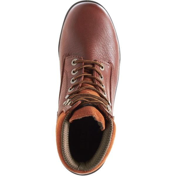 Wolverine Men's 6-Inch Work Boot, 7 W, Steel Toe, 6 in H, Brown, 3120 - W03120