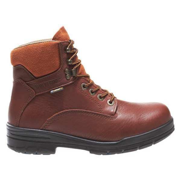 Wolverine Men's 6-Inch Work Boot, 7 W, Steel Toe, 6 in H, Brown, 3120 - W03120