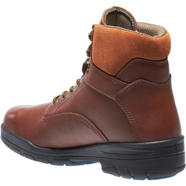 Wolverine Men's 6-Inch Work Boot, 7 W, Steel Toe, 6 in H, Brown, 3120 - W03120
